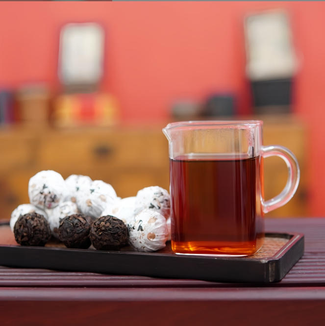 六堡古树龙珠茶 2003梧州广西黑茶老茶六堡茶特制