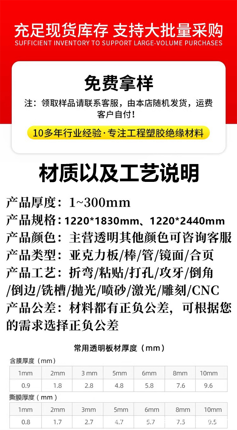 厂家源头亚克力桌腿高透明T型桌腿塑料餐桌腿各种款式加工定制图2